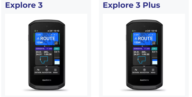 Garmin Edge Explore 3 et 3 Plus